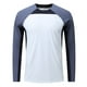 thumbnail image 4 of pstuiky camisa de manga larga para hombre, Camiseta de manga larga con cuello redondo para hombre, elástica, para entrenamiento físico, secado rápido y con protector solar. camisetas de hombre l, 4 of 5