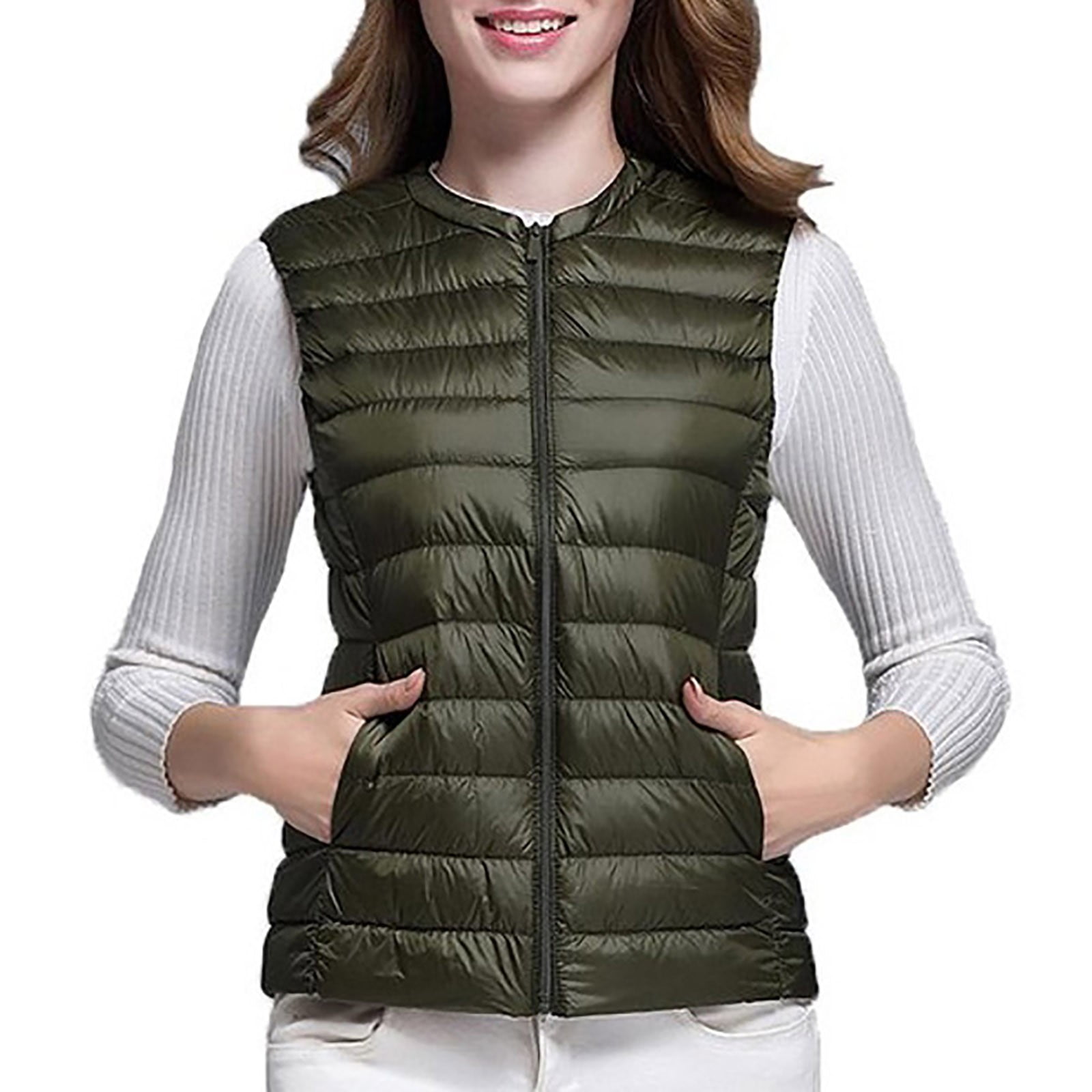 womens plus size down vests