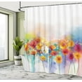 thumbnail image 5 of Ambesonne Floral Shower Curtain, Gerbera Flower Bouquet, 69"Wx70"L, Red Orange, 5 of 5