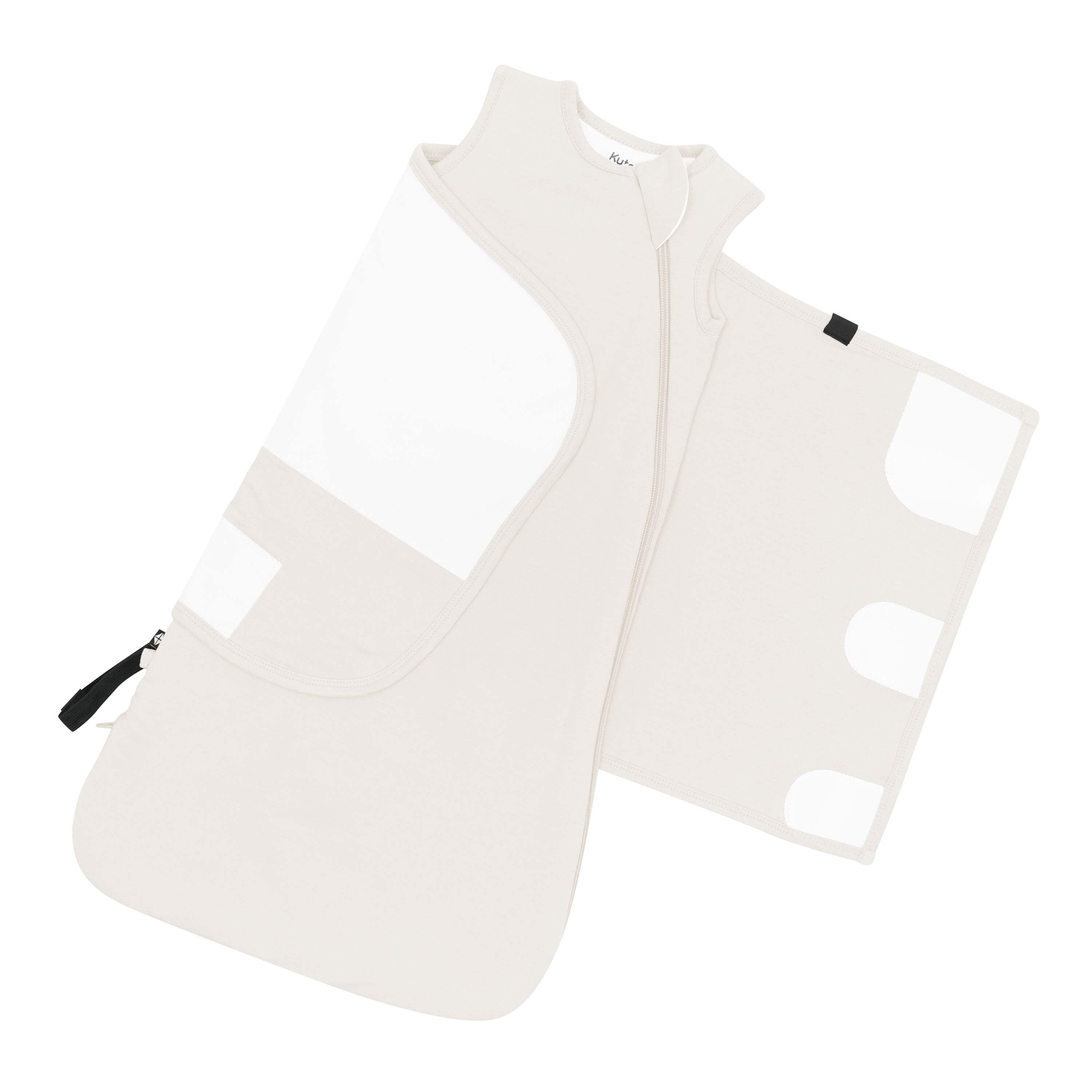 Kyte Baby Sleep Bag Swaddler in Oat with Removable Swaddle Wrap, 1.0 Tog, Size XS