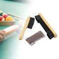 thumbnail image 5 of Set of 3 Billiard Pool Table Brush, Wood Handle, with Wiping Bar Cover, Rail Brush Cleaning Tools, Billiards Pool Accessories Cleaning Tools Brown, 5 of 10