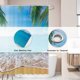 thumbnail image 3 of Cortina de ducha de playa tropical de 72" x 72", escena de playa de verano, isla oceánica, palmera, decoración de baño, cortina duradera para bañeras y duchas (ganchos no incluidos), 3 of 4