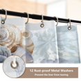 thumbnail image 4 of RMDQTR Shower Curtain and Rug Sets 4pcs Bathroom Sets Includes 12 Free Hooks 66" x 72" Gilded Coastal Fossil Watercolor, 4 of 8