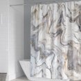 thumbnail image 3 of Marble Bathroom Waterproof Bath Shower Curtain With Hooks, 3 of 3