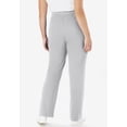 thumbnail image 3 of Woman Within Plus Size Petite Sport Knit Straight-Leg Pull-On Pants, 3 of 6