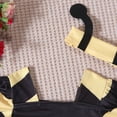 thumbnail image 6 of SonxaHe Infant Girl's Outfits Cartoon Bee Short Sleeve Romper with Headband Baby Cute Role Play Cozy Soft Outfit Set Yellow,Size 9-12 M, 6 of 8