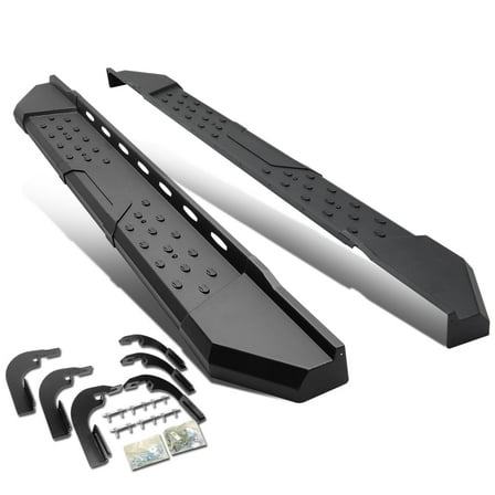 DNA Motoring 5.5" Black Side Step Nerf Bars Running Boards for 2015-2020 Chevy Colorado Extended Cab