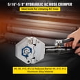 thumbnail image 5 of KFFKFF Hydra-Krimp 71500, Hand-Operated AC Hose Crimper Kit, Manual Air Conditioning Repair Tool, Includes Hydraulic Crimping Tool and 7 Dies for Various Hose Fittings, 5 of 9