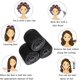 thumbnail image 2 of Juego de 50 rulos para el cabello con pinzas, 4 tamaños, rizadores sin calor para dar volumen y ondas, con bolsa., 2 of 5