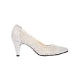 thumbnail image 2 of ZAPATILLAS TACONES VESTIR LEON MUJER DAMA PLATA TEXTIL 9730 LEON 9730, 2 of 3