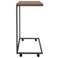 thumbnail image 2 of vidaXL Side Table with Wheels Black 55x35x70 cm Engineered Wood, 2 of 4