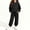 Black, variant on BXJX Girls Outfit Sets Size 8 T, Outdoor 2 Piece Long Sleeve Half Zip Hoodies and Jogger Pants Sets Light Blue