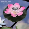 thumbnail image 2 of Lámpara flotante de flor de loto que cambia de Color con energía Solar a prueba de agua, piscina de jardín, rosa colorido, 2 of 8