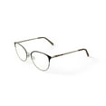 thumbnail image 2 of Flower Women's FLR6050 Prescription Eyeglasses with Case, Black/Gold, 2 of 6
