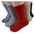 thumbnail image 4 of Lian LifeStyle Women's 1 Pair Extra Thick Wool Socks Plain Color Size 7-9(Blue), 4 of 4