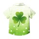 thumbnail image 4 of Blusa y camisa de manga corta con cuello vuelto, moderna e informal, con estampado del Día de San Patricio, con bolsillo, para uniforme escolar, para niños y niñas de 2 a 15 años., 4 of 7