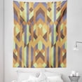 thumbnail image 1 of Earth Tones Tapestry, Geometric Pattern with Retro Style Inspired by Intricacy of Gothic Era, Fabric Wall Hanging Decor for Bedroom Living Room Dorm, 5 Sizes, Multicolor, by Ambesonne, 1 of 1