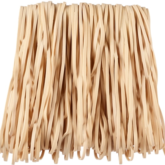 Rubber Bands Beige Trash Cans Large 120 Pack Size #117B Big Elastic Bands,For Office Supplies File Folders Litter Box,Strong Rubber Bands (7" x 1/8")