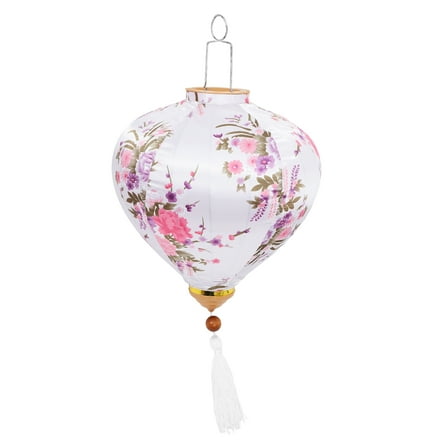 HAMPPLIES Outdoor Hanging Lantern Asian Style Flower Design 1 Set Festive Decorative Lantern for Garden Party
