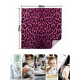 thumbnail image 4 of Pink Leopard Print Cloth Napkins Set of 8 Reusable Dinner Napkins, Retro Chic Abstract Animals Texture Cocktail Napkin Washable Table Napkins for Wedding/Holiday Party/Baby Shower 20"x20", 4 of 7