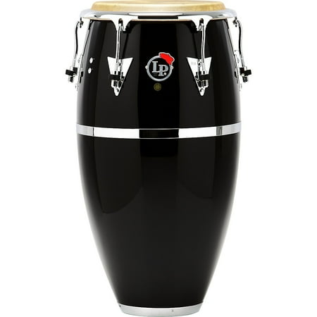 Latin Percussion Patato Model Congas in Black Fiberglass, 12 1/2" Tumbadora (12 1/2)