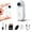 White, variant on 2026 New Tiny Pocket Action Camera 4K WiFi Thumb Cam, Hands-Free Magnetic Wearable Body Camera for Travel Biking Hiking Pet Recording