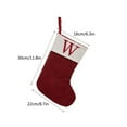 thumbnail image 7 of KCEHTA Christmas Stockings with Initials, Embroidered Personalized Knit Christmas Stocking Red and White Knitted Christmas Stocking for Family Holiday Party Fireplace Hanging Decorations, 7 of 7
