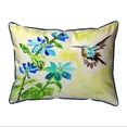 thumbnail image 1 of Betsy Drake ZP1009 20 x 24 in. Aqua Hummingbird Extra Large Zippered Pillow, 1 of 1