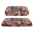 thumbnail image 2 of Pzuqiu 2-Piece US Flag Bald Eagle Golf Cart Seat Covers Set - 250 Years Anniversary Edition, Stretch-Fit for EZGO, Club Car & Yamaha Golf Carts, 2 of 10