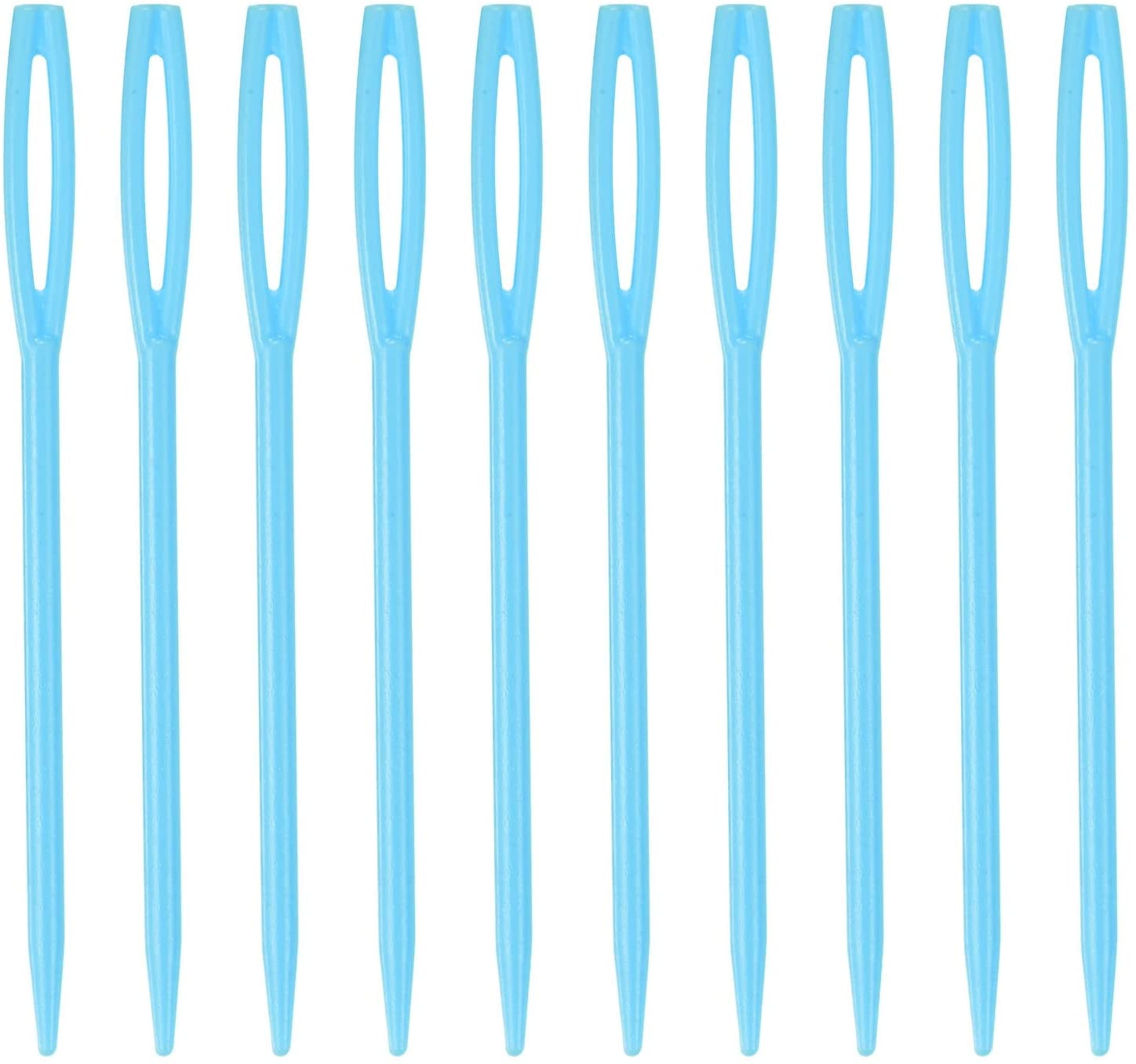 200pcs Plastic Sewing Needles, 7cm Length Large Eye Blunt Needles