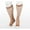 Beige, variant on Juzo 2101 Naturally Sheer Open Toe Knee Highs - 20-30 mmHg Reg Beige III