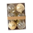 thumbnail image 4 of Juego de 6 piezas de adornos de bolas de Navidad, colgantes con lazo, decoración de de Navidad para compromiso, dormitorio, inauguración de la Estilo D, 4 of 8