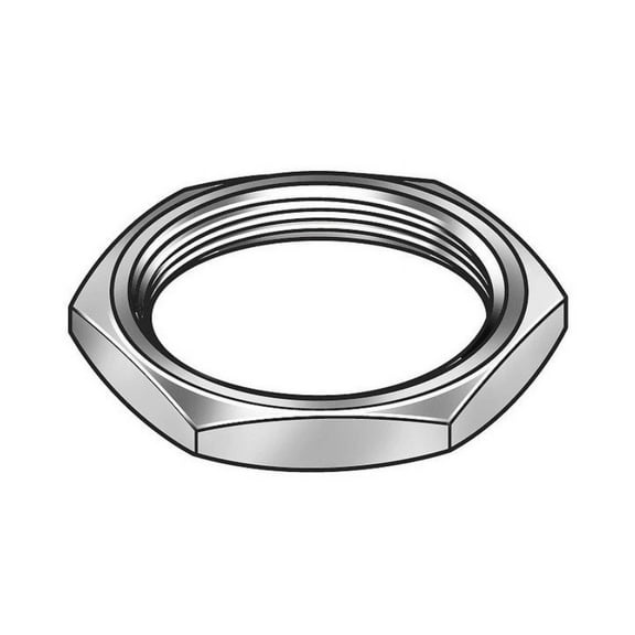Panel Nut, 3/4-20, Hex, Stainless, Plain