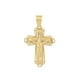 thumbnail image 1 of Dije Cruz Cristo Contorno Oro Sólido Bebé Bautizo, 1 of 3