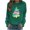 Army Green, variant on Fall Fashion Must Haves Womens Long Sleeve Christmas Tree Sweatshirt Round Neck Pullover Top for Festive Wear