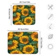thumbnail image 3 of Dish Drying Mat Kitchen Pad Large Counter Absorbent Dish Mats Drainer Bright Yellow Sunflowers, 3 of 8