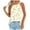 Yellow, variant on TDYHUAO Summer Halter Neck Tank Tops for Women Floral Printed Pleated Loose Fit Sleeveless Tops Trendy Flowy Tunic Blouses