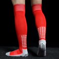 thumbnail image 1 of Calcetines deportivos antideslizantes para hombre y mujer, medias transpirables de algodón y goma para correr, largos de fútbol de alta calidad en unisex, 1 of 2