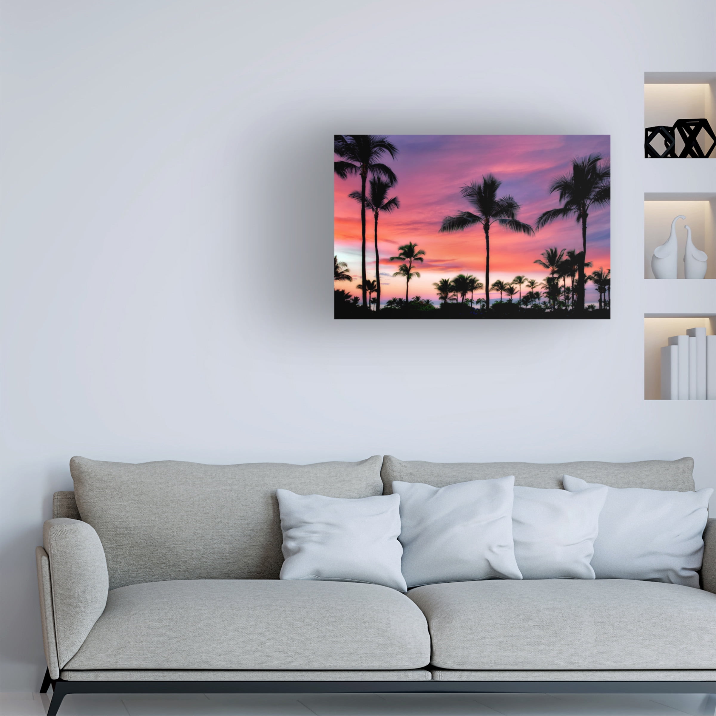 Dennis Frates 'Palms 2' Canvas Art