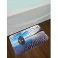 thumbnail image 2 of Iceland Bath Mat, Ocean Tide at Sunset Famous Rock Hvitserkur in the Form of a Big Mammoth Sky, Plush Bathroom Decor Mat with Non Slip Backing, 29.5" X 17.5", Multicolor, by Ambesonne, 2 of 2