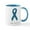 White/Blue Inside, variant on CafePress - Fear Nothing. Teal Rib Mugs - 11 oz Ceramic Mug - Novelty Coffee Tea Cup