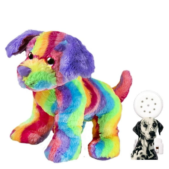 Plush Gear Candy the Dog Stuffed Animal with Pre-Recorded Dog Sound, 16 Inch Dog