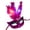 Hot Pink, variant on LED Light Up Masquerade Princess Feather Mask,Venetian Masks Prom Costume Eye Mask,All Ages Friendly Halloween Mardi Gras Carnival Party Halloween Decorations & Holiday Gift