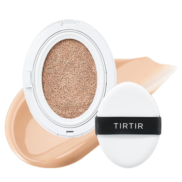 Cushion TIRTIR My Glow Cream 21N, color marfil, cobertura natural