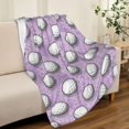 thumbnail image 4 of LHSHID American Football Cool Sport Ball Throw Blanket Soft Bed Bedding Warm Cozy Plush Flannel Fleece Blankets Gifts for Kids Boys Teens Sofa Couch Bedroom Home Decor 60x80in, 4 of 6