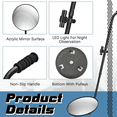 thumbnail image 2 of Under Vehicle Inspectionmirror with Light and Telescopic Handle Handheld for Under Vehicle Truck 30cm, 2 of 6