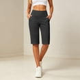 thumbnail image 4 of Gunia Casual Capri Pants For Women High Waisted 14" Knee Length With Pockets Athletic Casual Shorts Summer Capris Pants, 4 of 6