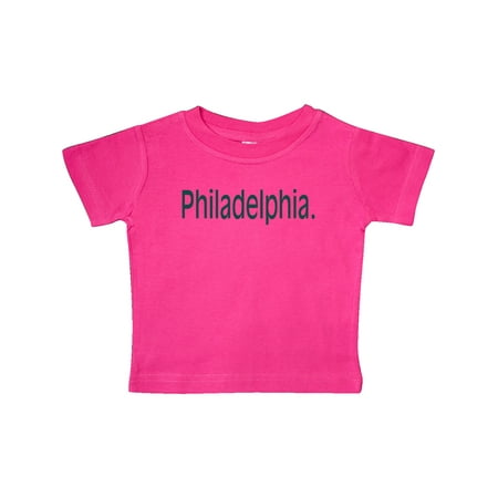 

Inktastic Philadelphia in Dark Blue Text Gift Baby Boy or Baby Girl T-Shirt
