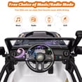 thumbnail image 3 of 24V Kids Ride on Truck, 2 Seater Electric Ride on Car with Remote Control 4 X 45W Powerful Engine, 4WD/2WD Switchable Ride on Toy with Headlight, 3 of 7