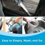 BLACK+DECKER dustbuster AdvancedClean Cordless Handheld Vacuum, for Car and Home Use, with Rotating Slim Nozzle and Crevice Tool, CHV1410L, White and Blue
